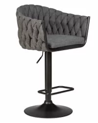 Стул барный ДОБРИН ЛЕОН Графитовая ткань ЛАР-275-21 / DOBRIN LEON LAR-275-21