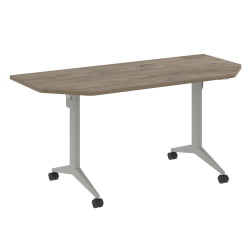 Стол складной мобильный КС-Пулл КС.М-7.Т2 Тиквуд Темный/Серый / X-Pull X.M-7.T2