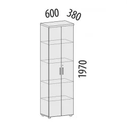 Шкаф-стеллаж Цезарь 21.12