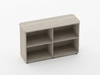 Тумба приставная к столу Глассй 3.18.102 Дуб сантана светлый / Glassy