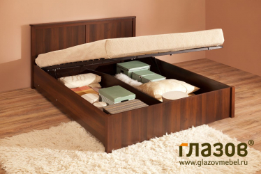 Кровать с подъёмным механизмом Шерлоcк 42.2 Орех шоколадный (спальня) / Sherlock