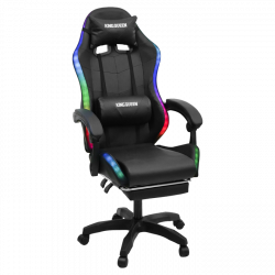 Кресло 1209 КИНГКУЕЕН, цвет черный с подсветкой, 1209-блаcк-масс-лед / KINGQUEEN, 1209-black-mass-led