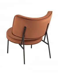 Кресло Дистриcт Лоунге велюр Шоколадный / District Lounge