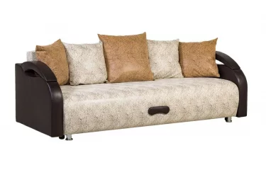 Диван прямой Юпитер БД Вольф Белый