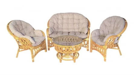 Комплект Черчилль/Рузвельт/Кобана с 2х местным диваном Черчилле5 натуральный / Cherchille5