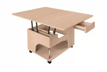 Стол-трансформер раскладной Стэп Ясень Шимо светлый