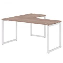 Угловой компьютерный стол КСТЕН-К КСКCТ 1615 Р Дуб Сонома Белый / XTEN-Q XQCT R