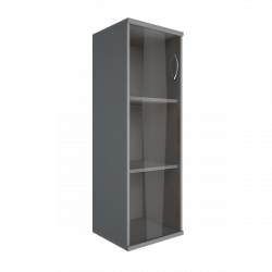 Шкаф средний узкий левый Рива А.СУ-2.4 Л Серый / Riva