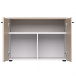 Тумба для оргтехники Еверпроф ЕВО 254Т003 Дуб Соната Белый / Everprof EVO