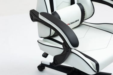 Кресло спортивное ТопЧаирс Шадов бело-черный / TopChairs Shadow