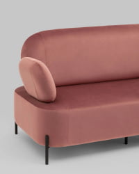 Диван Кэнди велюр Пыльно-розовый