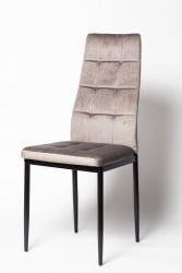 Металлический стул Кафе-2 (ДC4032-Б) вельвет серый / Cafe-2 (DC4032-B)