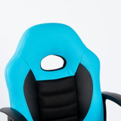 Детское кресло CХАИРМАН КИДС 111 Черный-голубой / CHAIRMAN KIDS