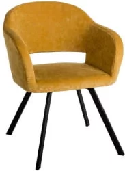 Кресло Оскар Арки микровелюр Желтый / Oscar Arki
