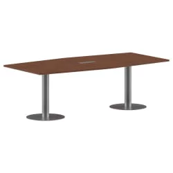 Конференц-стол на 6-8 человек ИМАГО ПРГ-4 Орех Французский-алюминий / IMAGO