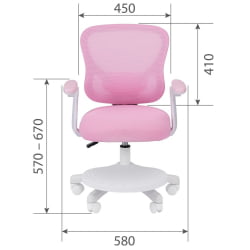 Детское кресло CХАИРМАН КИДС CХ106 с подножкой Розовый / CHAIRMAN KIDS CH106