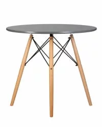 Маленький обеденный стол ДОБРИН CХЕЛСЕА 80 Темно-серый ГР-04 / DOBRIN CHELSEA GR-04