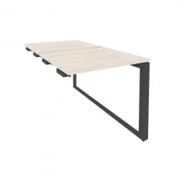 Стол-приставка двойной на О-образном м/к к опорым элем. ОНИКС О.МО-Д.СПР-0.7 Денвер Светлый/Антрацит / ONIX O.MO-D.SPR-0.7
