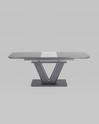 Обеденный стол Вильнюс раскладной 160-200кс90 Серый / 160-200x90