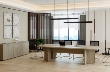 Стол переговорный большой Винг ВН.501.ОЛ Дуб светлый / Wing WN.501.OL