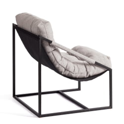 Кресло Чарли / Чарли без подлокотника рогожка, серо-бежевый, 3М 16/2, 70х70х84 см / Charli 3M