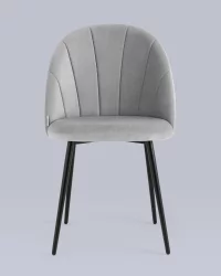 Стул для кухни Логан НЕВ велюр Светло-серый / NEW