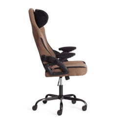 Кресло иВолф ткань, черный/коричневый / iWolf