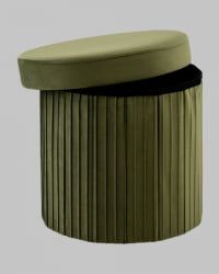 Пуф складной с ящиком Сторе Роунд травяной / Store Round