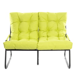 Диван прямой Ерго / Эрго рогожка с водоотталкивающей пропиткой, Лайм / Ergo
