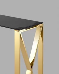 Консоль КРОСС 115кс30 Золото (стекло смоке) / 115x30 smoke)