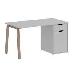 Стол письменный ХОМЕ ОФФИCЕ ВР.СП-3-138.1.А Серый/Мокко металл / HOME OFFICE VR.SP-3-138.1.A