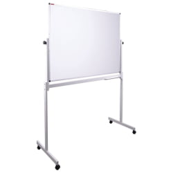 Доска-флипчарт магнитно-маркерная НА СТЕНДЕ БРАУБЕРГ 2-сторонняя (90х120 см) / BRAUBERG