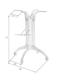 Подстолье обеденное ДОБРИН ЛОУИСЕ / DOBRIN LOUISE