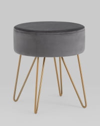 Пуф Спейси велюр Серый