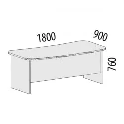 Стол руководителя Лидер-Престиж 83.17