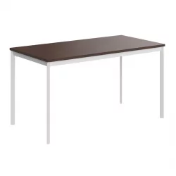 Стол прямой ИМАГО-С СП-3С венге магия белый полуматовый / IMAGO-S СП-3S