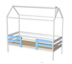 Кровать-домик РооРоом кд-22Р Розовый / RooRoom