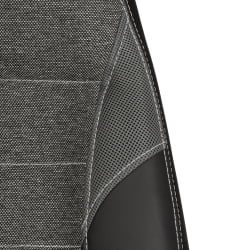 Кресло ИНТЕР (24) кож/зам/ткань, черный/серый, 36-6/207/ТВ-12/ТВ-11 / INTER 36-6/207/TW-12/TW-11