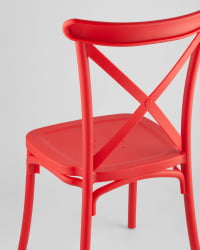 Стул пластиковый Кроссбэк Красный
