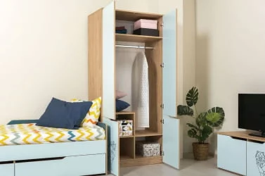 Комплект мебели для детской Гудвин 003 Гикори Рокфорд Натуральный Мята Бензин