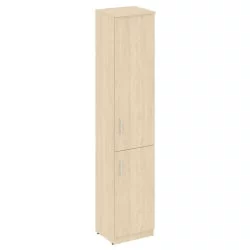 Шкаф высокий узкий правый (1 низкая дверь ЛДСП, 1 средняя дверь ЛДСП) НОВА С В.СУ-1.3 Р Бук Артизан / NOVA S R