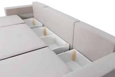 Бежевый диван Бостон 2800 Стандарт Бежево-коричневый