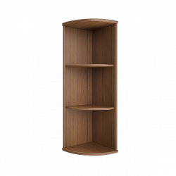 Стеллаж средний угловой Рива А.УС-2 Орех Гварнери / Riva