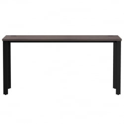 Стол прямой на металлокаркасе, опоры 90 гр Еверпроф ЕВО 254С008 Дуб Пасадена Черный / Everprof EVO 254S008