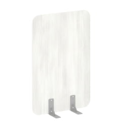 Перегородки на металлических опорах на фетровых подпятниках Р-лине ДП.Ф-80-120 Снежная Патина / R-line DP.F-80-120