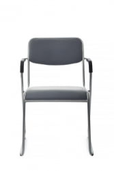 Кресло Никс Плус РCХ ОМКЛ-03 Серый/Металл окрашенный Хром / Nix Plus RCH OMKL-03