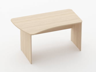 Стол эргономичный Глассй 1.12.14Л Бук светлый / Glassy