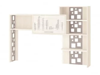 Стол компьютерный с надстройкой Мегаполис 55.24 55.25 Сосна Астрид