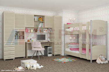 Детская кровать 190 80 КР-123 БД Дуб беленый