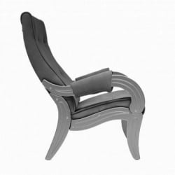 Кресло для отдыха Модель 701 венге / Верона Антазите Грей / Verona Antazite Grey